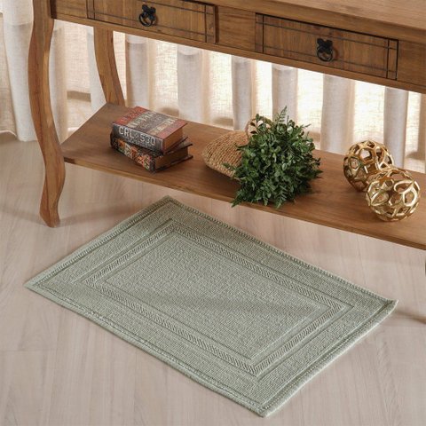 Tapete Nobile Jacquard 100% Algodão 1300g/m² 50x70cm Erva Doce