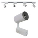 Ver imagem 1 de Kit Trilho Eletrificado 1m + 3 Spots Led 7w Eco Branco - Preto