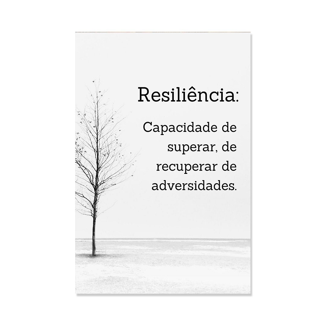 Placa Decorativa Frase Resiliência - 1