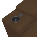 Ver imagem 5 de Sofá Retratil Reclinavel 3 Lugares 2,30m Porta Copo Usb Sala Cor:marrom