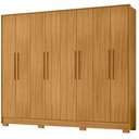 Ver imagem 1 de Guarda Roupa Casal Fortaleza 8 Portas 4 Gavetas Carvalho Americano - Incorplac