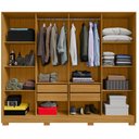 Ver imagem 3 de Guarda Roupa Casal Fortaleza 8 Portas 4 Gavetas Carvalho Americano - Incorplac