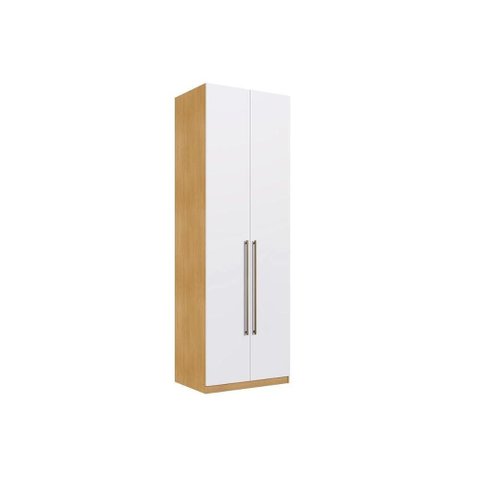 Guarda Roupa Infinity Modulo 2 Portas 2 Cab. Savana/Branco