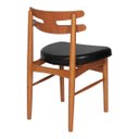 Ver imagem 3 de Cadeira Hw Encosto Detalhe H Invertido e Assento Estofado