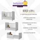 Ver imagem 3 de Berço Americano 3 em 1 com Colchão Incluso Chantilly Multimóveis Bb0504bc Branco