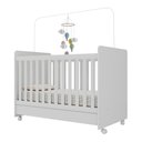 Ver imagem 1 de Berço Americano 3 em 1 com Colchão Incluso Chantilly Multimóveis Bb0504bc Branco