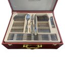 Ver imagem 5 de Faqueiro Dusseldorf em Aço Inox com Maleta - 84 Peças