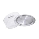 Ver imagem 4 de Boleira com Pedestal Prato Bolo 25cm Inox Cúpula Acrílico