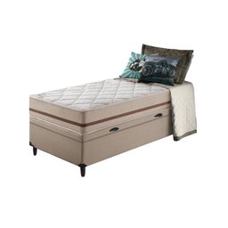 Cama Box Baú + Colchão Solteiro King Classic Molas Pocket 96x203x64cm - 5