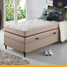 Cama Box Baú + Colchão Solteiro King Classic Molas Pocket 96x203x64cm - 7