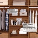Ver mais imagens de Guarda-Roupa Casal 6 Portas com 4 Espelhos e 6 Gavetas 234cm 100% MDF Boston Espresso Móveis Bege/Cinamomo/Off White