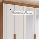 Ver imagem 6 de Guarda-Roupa Casal 6 Portas com 4 Espelhos e 6 Gavetas 234cm 100% MDF Boston Espresso Móveis Bege/Cinamomo/Off White