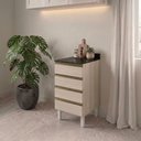 Ver imagem 7 de Balcão com Tampo 4 Gavetas MDF 40 cm Kali 1641022 Bianco Toq Nicioli