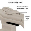 Ver imagem 3 de Maca Estofada Estética Botonê 60 Cm Sobrancelha Cilios Cor:bege