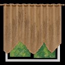 Ver imagem 2 de Cortina Bando Renda Cascata Cozinha Tulipa 2,65x1,00 Sortida:marrom