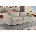 Ver imagem 2 de Sofá 5 Lugares Retrátil e Reclinável Linho M-184 Martins Creme