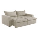 Ver imagem 1 de Sofá 5 Lugares Retrátil e Reclinável Linho M-184 Martins Creme
