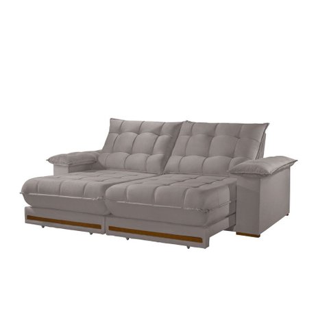 Sofá Retrátil Barcelona 2,10m 3 Lugares Molas Ensacadas Txr