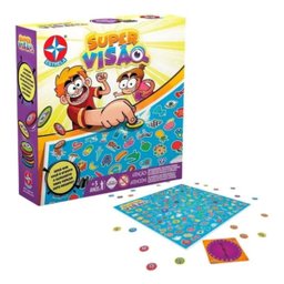 Jogo de Tabuleiro Super Visão 1603100139 Jogos de Mesa Educativo Memória Divertido Infantil Crian - 1