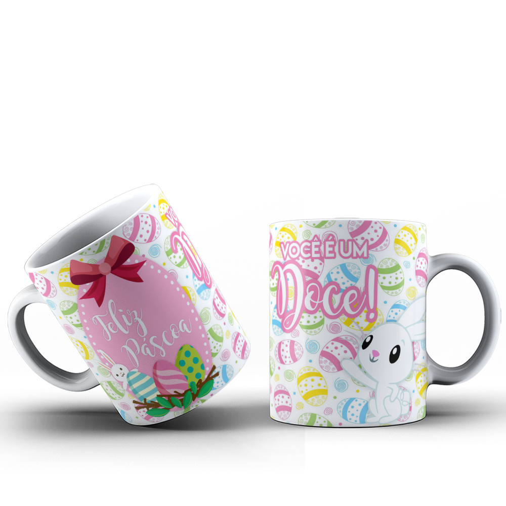 Canecas Personalizadas Pascoa Coelhinhos - 1