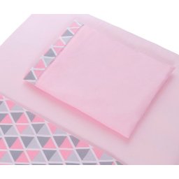 lençol kit mini berço 3 peças com fronha em toque macio 99% algodão ponto palito - 2