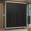 Ver imagem 1 de Guarda-Roupa Casal com Pés 6 Portas Batentes Venus Madesa