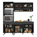 Ver imagem 6 de Armário de Cozinha Compacta 182cm Veneza Multimóveis V3694 Preto