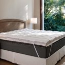 Ver imagem 2 de Pillow Top Solteiro 233 Fios Sublime - Artelassê Branco/cinza