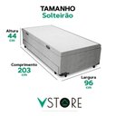 Ver imagem 3 de Bicama Box Baú com Cama Auxiliar Solteirão 96x203x44 Cinza