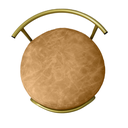 Ver imagem 6 de Banqueta Puff Penteadeira Quarto Maquiagem Base Ferro Facto:caramelo