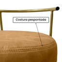 Ver imagem 5 de Banqueta Puff Penteadeira Quarto Maquiagem Base Ferro Facto:caramelo