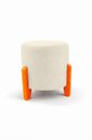 Ver imagem 4 de Kit com 2 Puff's Redondo Confortável Minimalista Thor Linho
