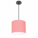 Ver imagem 1 de Lustre Luminária Pendente Vivare Free Lux Pe-4106pr Cúpula em Tecido 20x25cm