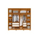 Ver imagem 2 de Roupeiro Casal Deville 6 Portas e 4 Gavetas - Cinamomo Off White - Albatroz