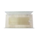 Ver imagem 3 de Lareira Ecológica 60 Cm Inox Etanol Álcool Rodízios Amadeirado Claro Vidros Proteção Aquecedor