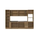 Ver imagem 3 de Cozinha Modulada Celeste Kappesberg 100% Mdf Nogueira/azul 9 Peças