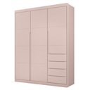 Ver imagem 1 de Guarda Roupa Infantil 3 Portas 4 Gavetas Lua P04 Rose - Mpozenato