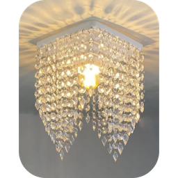 Lustre Pendente Luminária Cristal acrílico de ALTO BRILHO, 17x30. Reflezzo lustres e decoração. - 1