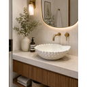 Ver imagem 2 de Cuba Sobrepor Banheiro Poliresina Off White 44cm