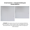 Ver imagem 3 de Persiana PVC Trilho Metálico 200LARG X 140ALT Branca (2 Pçs)