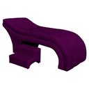 Ver imagem 1 de Maca Mesa Estética Facial Cílios Sobrancelhas Salão Massagem Veludo 70 cm - Estopar Maca Botonê Velu