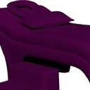 Ver imagem 4 de Maca Mesa Estética Facial Cílios Sobrancelhas Salão Massagem Veludo 70 cm - Estopar Maca Botonê Velu