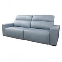 Ver imagem 1 de Sofá Retrátil e Reclinável de Couro Atami 2,50 M Light Blue - Mempra Design