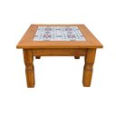 Ver imagem 4 de Mesa de Centro Madeira com Ladrilho Hidráulico Verde 60 X 60 Sudeste Rústico