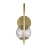 Arandela Parede ONLINE  DOURADO Globo de Vidro FUME - 4124-14-FU - 2