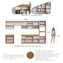 Ver imagem 4 de Cozinha Modulada 10 Portas 3 Gavetas Torre Quente e Bancada Organic Bege/Sand/Nature