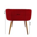 Ver imagem 5 de Mini Berço Moises Suede Vermelho - D'classe Decor