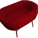 Ver imagem 3 de Mini Berço Moises Suede Vermelho - D'classe Decor
