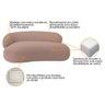 Recamier Sofá Curvo Lado Direito Canadá 200cm Luxo Sala de Estar Linho Rose - Incasa Decor - 7