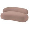 Recamier Sofá Curvo Lado Direito Canadá 200cm Luxo Sala de Estar Linho Rose - Incasa Decor - 3